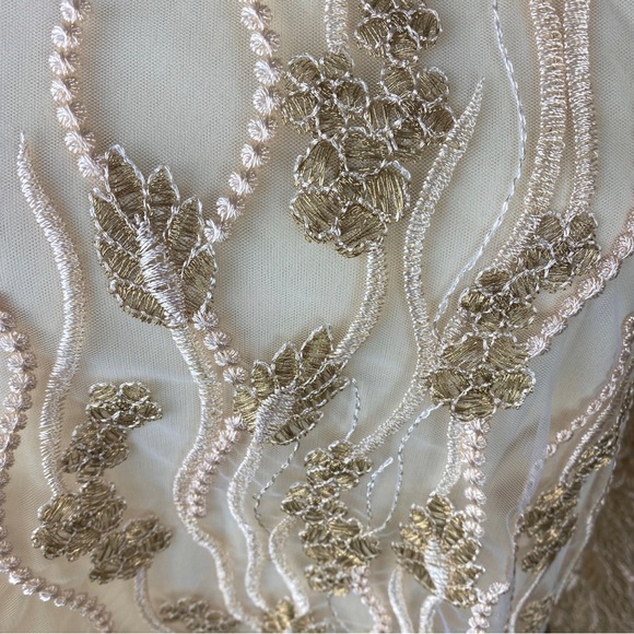 Plus Size 3X Embroidered 3/4 Sleeves Blair NWOT Beige Cream Color - Picture 6 of 12